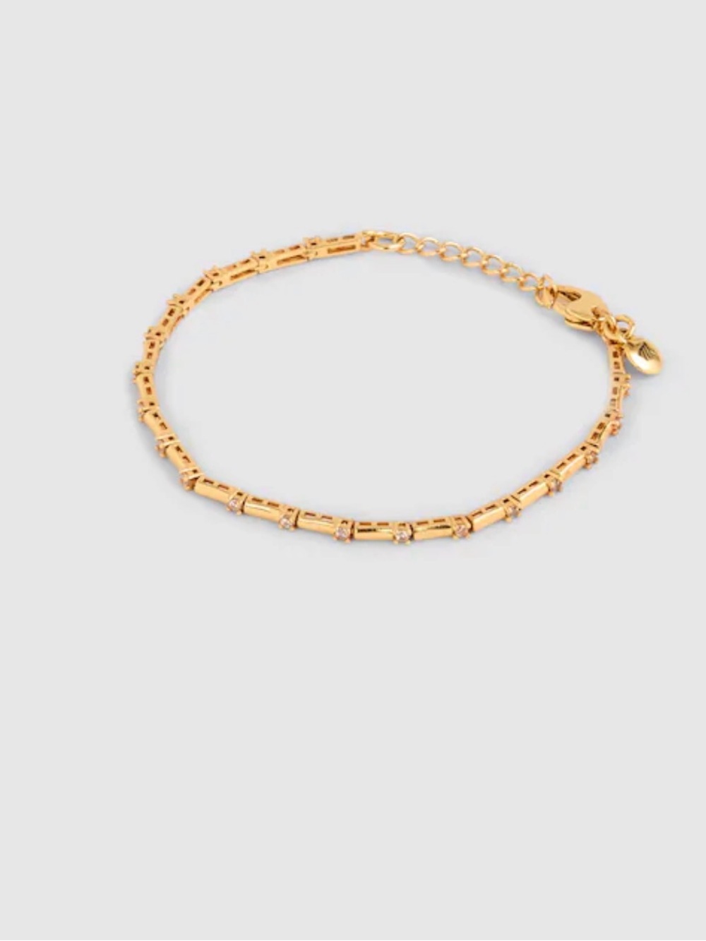 NEW Madewell Bar Chain Tennis Bracelet Antique Gold